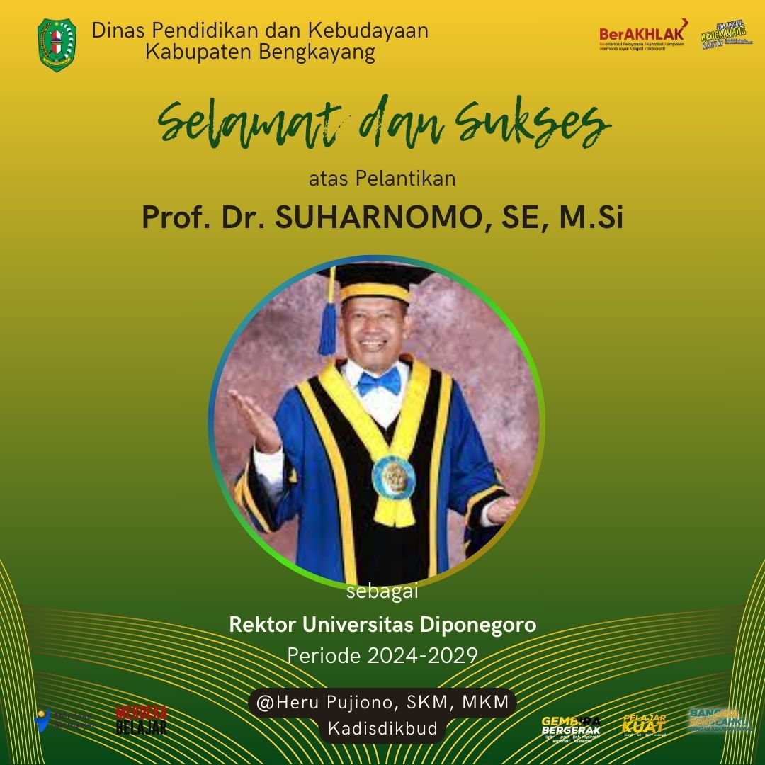 Ucapan selamat Rektor UNDIP